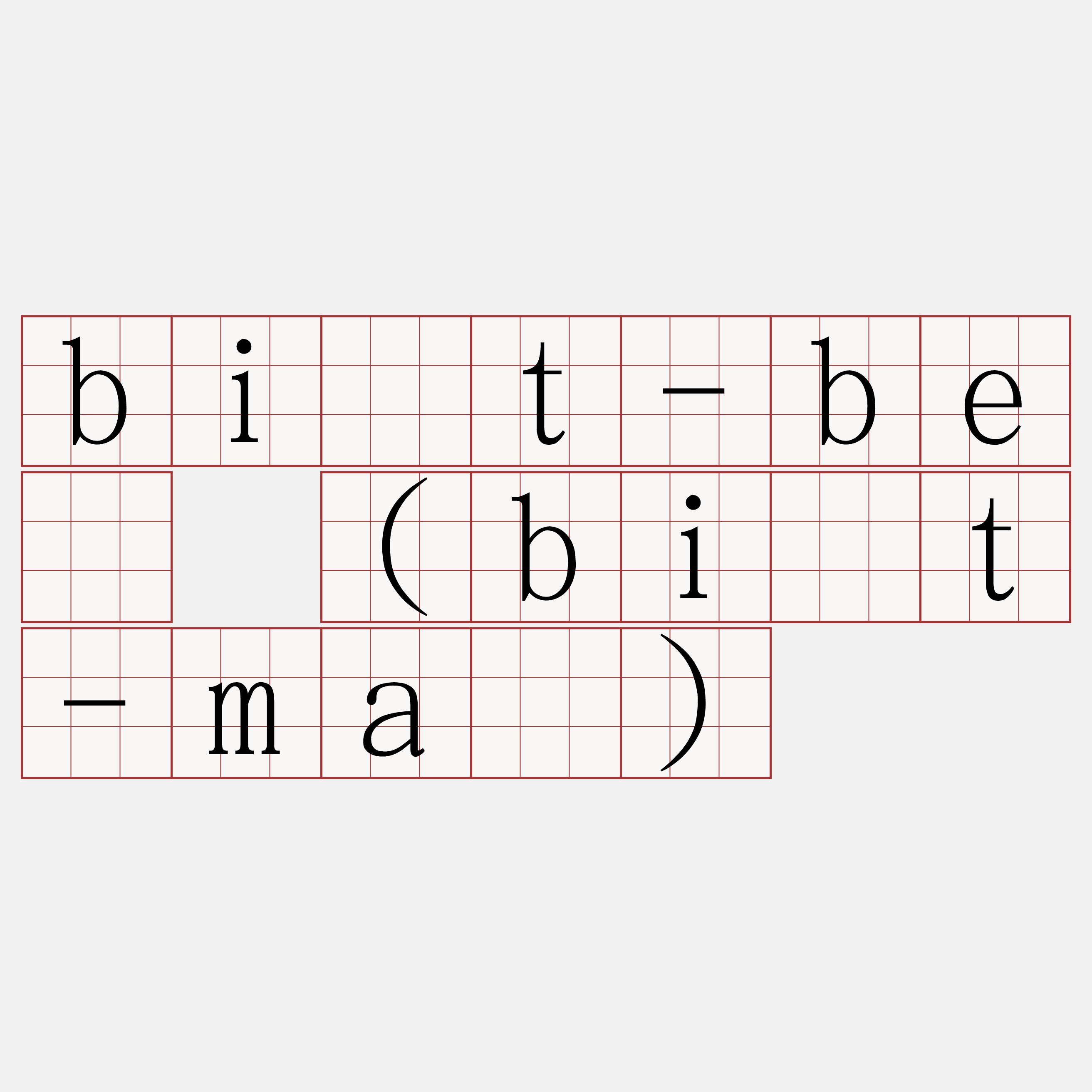 bi̍t-bé (bi̍t-má)